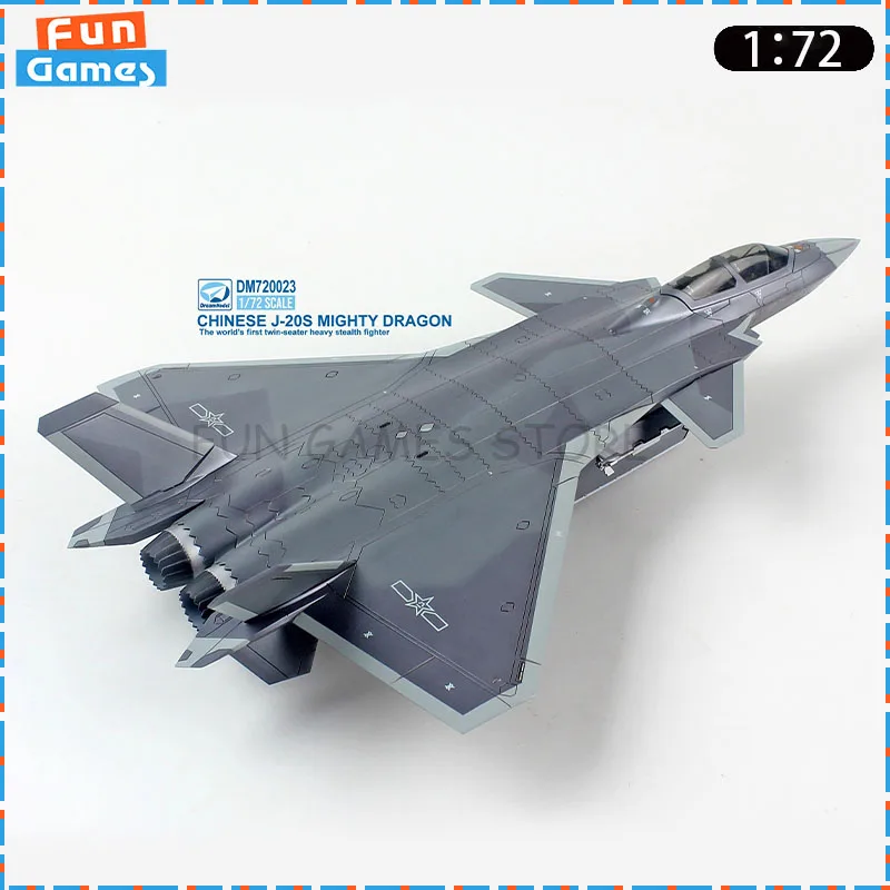 

Новая модель мечты 1/72, китайский двухместный истребитель J-20S, сборный самолет DM720023, неокрашенный орнамент, коллекционная игрушка на заказ, подарок