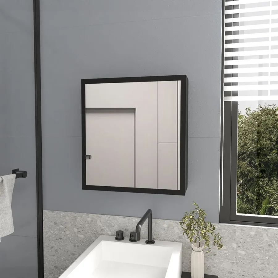 

Аптечка Клейтон Ванная комната Черный