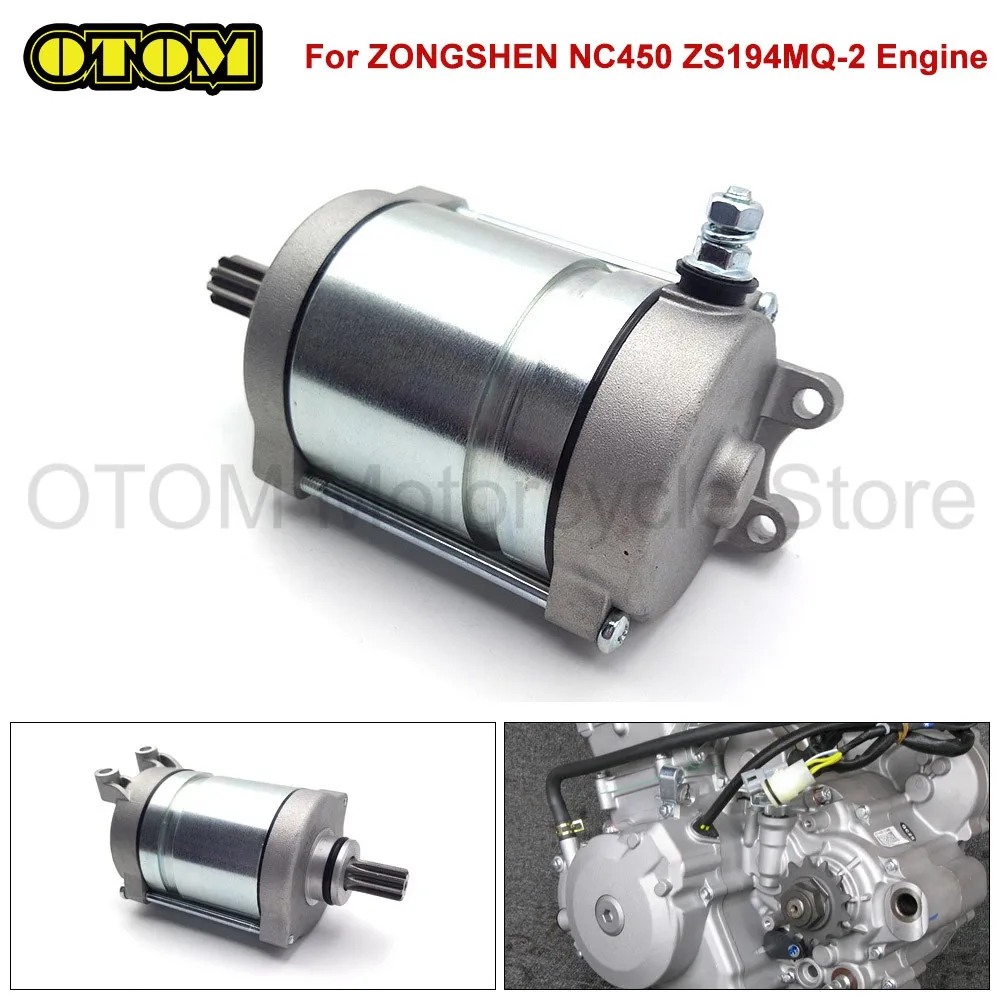 Motorcycle For ZONGSHEN ZS194MQ-2 NC450 Starter Motor 9T Electrical Start Engine KAYO KEWS K16 K23 GR8 ZUUMAV BSE HENGJIAN BRZ