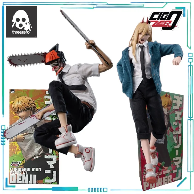 

Threezero Genuine FigZero Series CHAINSAW MAN Anime Model POWER and POWER 1/6 Mobile Model Toy Collectibles Exquisite Toys