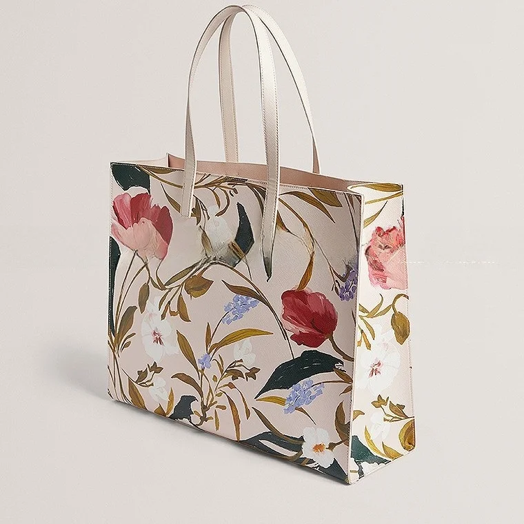 

Luxury Commuter Office Cross Pattern Large Capaci Square Tote Bag Single oulder Handbag Casual Floral PU Leather Bag