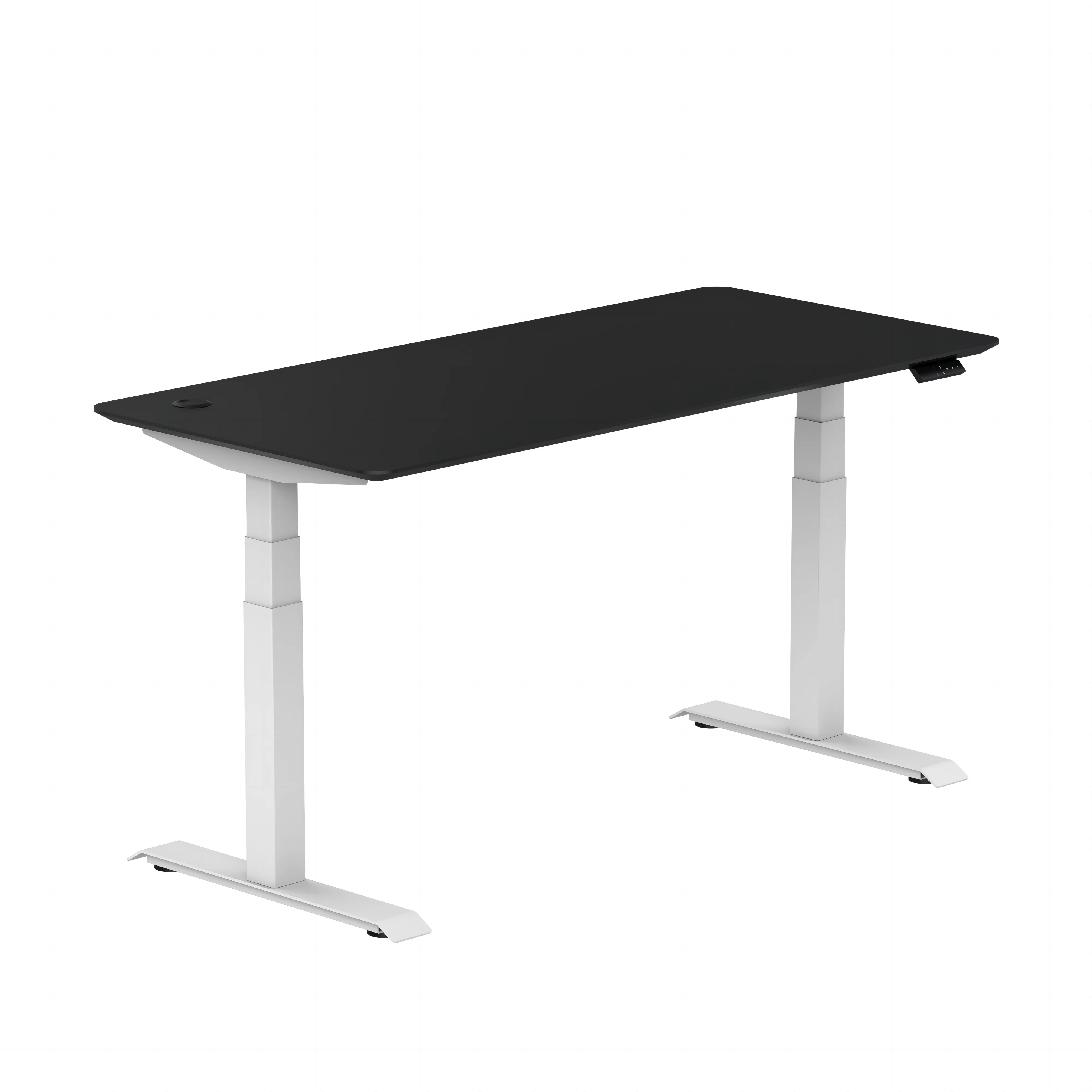 Smart Office Furniture Table Double Motor Square Three Stage Table Legs Height Adjustable Lift Standing Desk