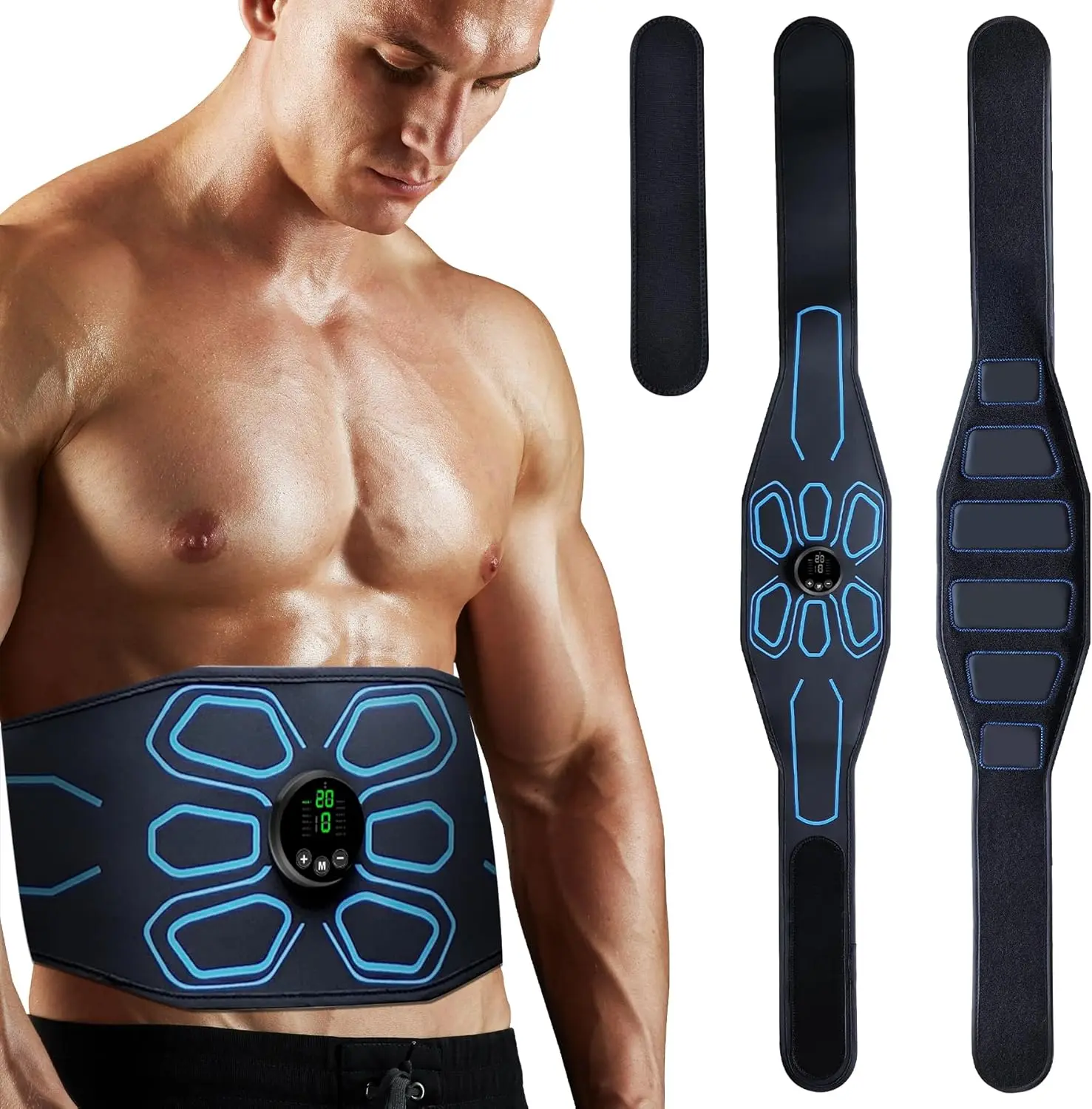 

Use electronic abdominal muscle stimulator and abdominal trainer for home gym to easily stimulate and activate abdominal muscles