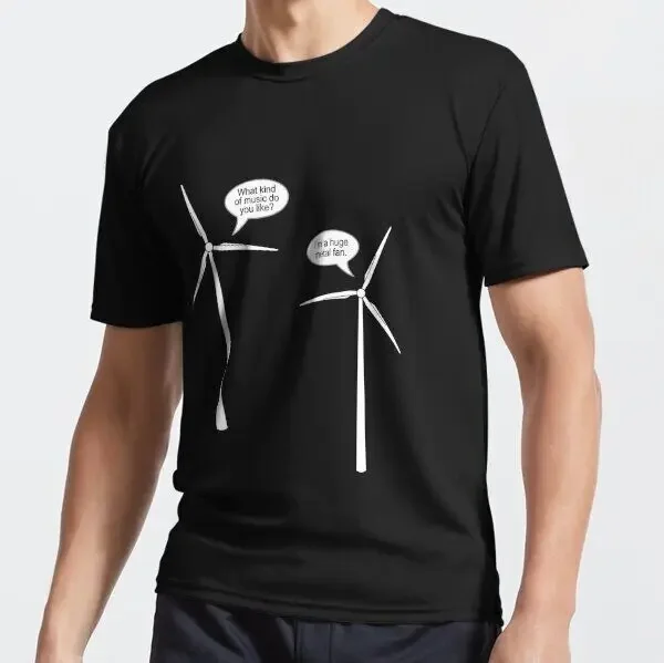 Best Design Wind Turbine Talk Made in USA Active T-Shirt S-3XL Made in USA Comfo