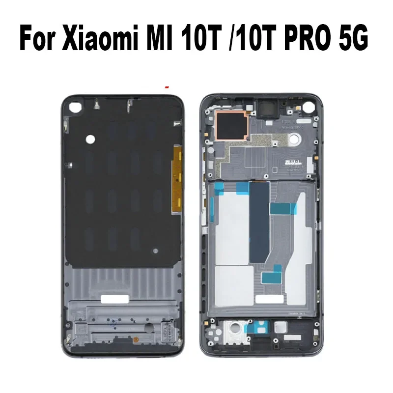 

For Xiaomi MI 10T PRO 5G Middle Frame Front Bezel Faceplate Housing Case With Power Volume Buttons MI10T