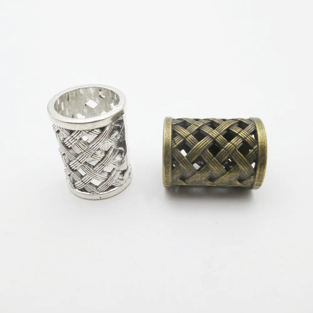 2pcs/pack Viking Pirate 18mm Hole Beard Beads Dreadlocks Ring Braid Hair Dress Clip Beads Jewelry Headband Scarf Accessories view 6