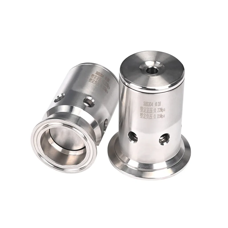 

1,5 "2" три зажима 1-3 бар предохранительный клапан санитарный SUS304 регулируемый редукционный клапан из нержавеющей стали