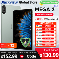 Blackview MEGA 2 Tablets 12 inch 2K Display Widevine L1 Android 15  24GB(8+16) 256GB 9000mAh AI Main Camera Pad PC