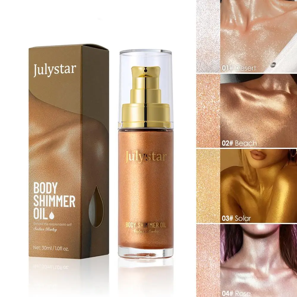 Vloeibare markeerstift Make-up Gladde glans Shimmer Glitter Body Markeerstift Cosmetica Vloeibare crème Blijvende lange foundation Body G6B0