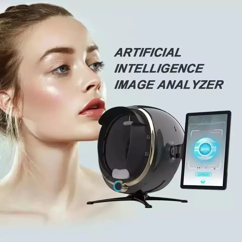 

3D Skin Scanner Care Facial Analyzer Monitor Machine Magic Mirror Portable Testing English Detector Face Camera Test Analysis