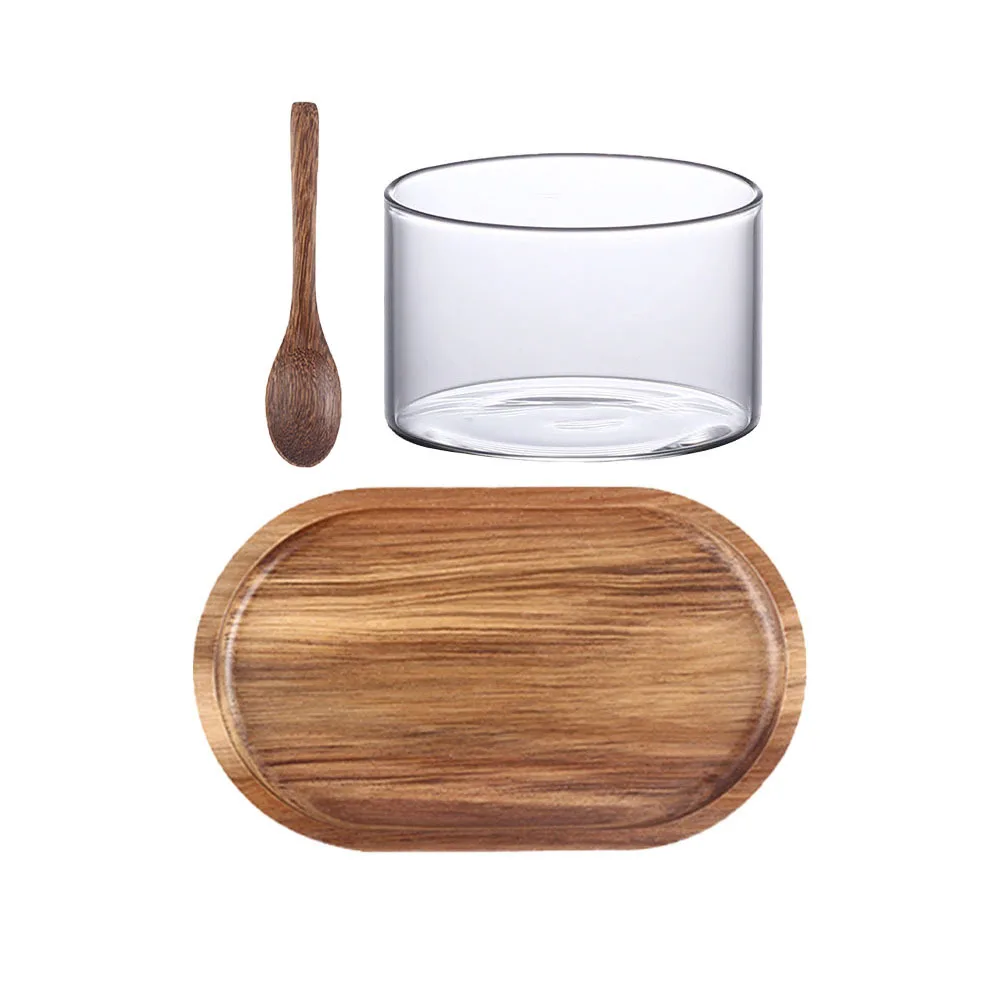 

1 set Acacia Wood Natural Wooden Serving Tray For Coffee Tea Snacks Smooth Finish Multi-Purpose Dining Table Cafe Shop Afternoon