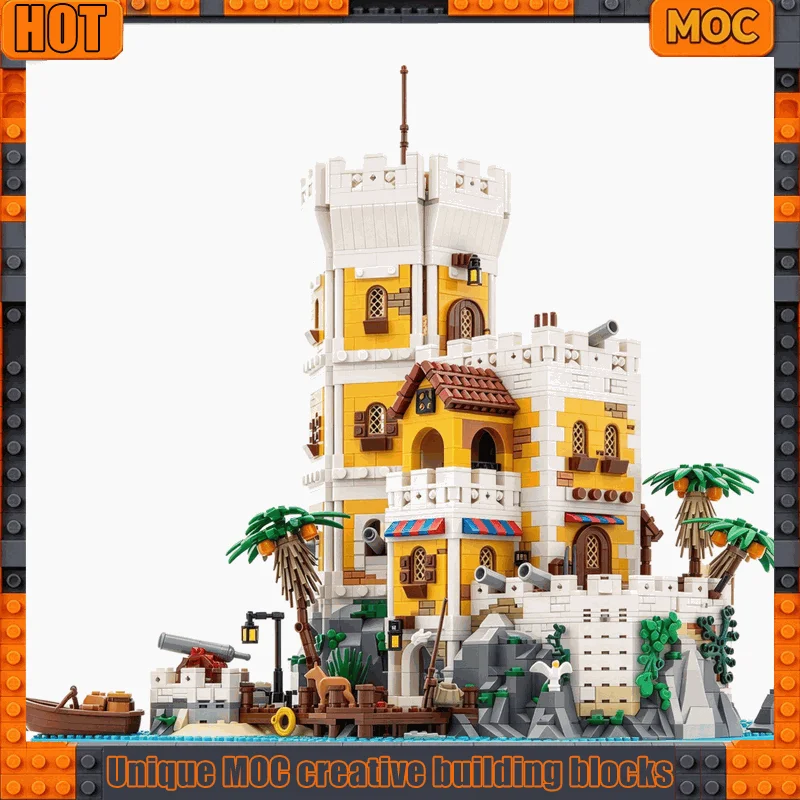 4516Parts MOC Sierra Madre Fortress Pirate Island Coast Tower Castle Model Building Blocks DIY Creative Assembly Toy Xmas Gift