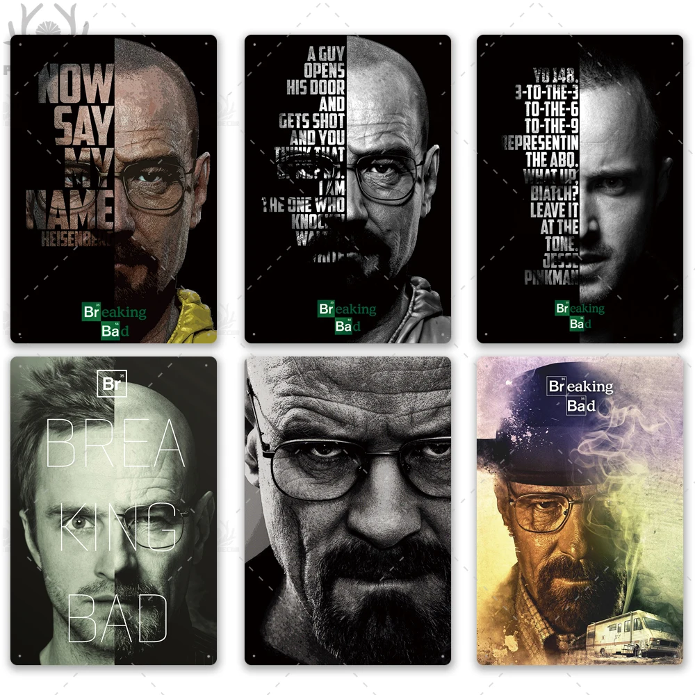 Putuo Decor-cartel de Metal Breaking Bad, placa de letrero de estaño de Metal, letrero de Metal, decoración de pared Retro para Bar y Club,