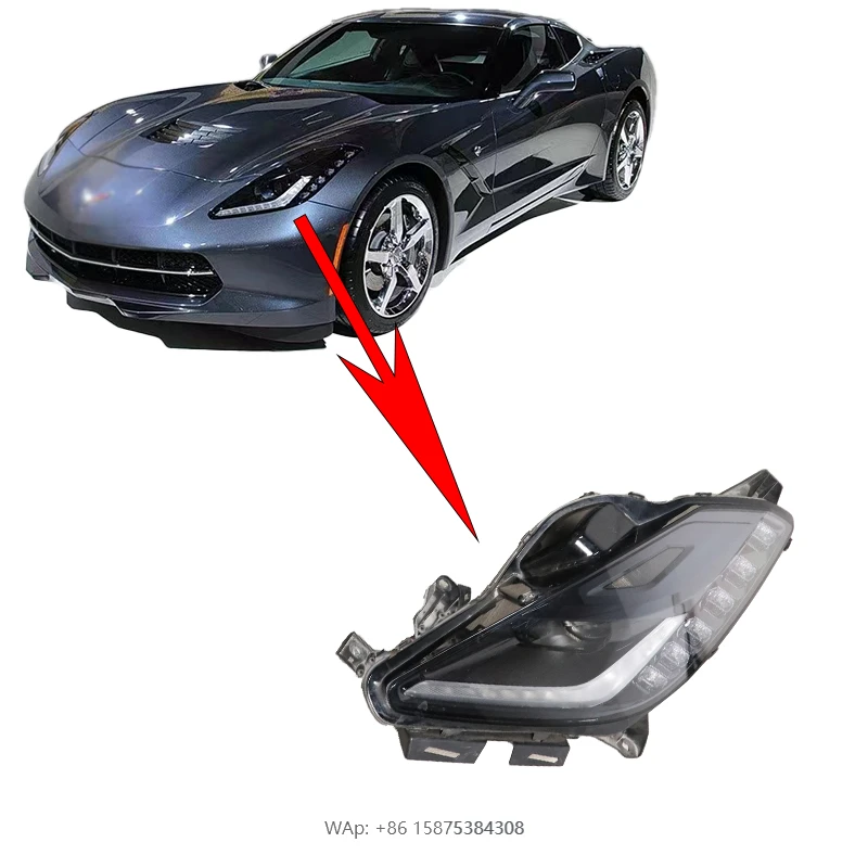 

Левая и правая фары для Corvette C7, номер OE 23488134, оригинальные б/у