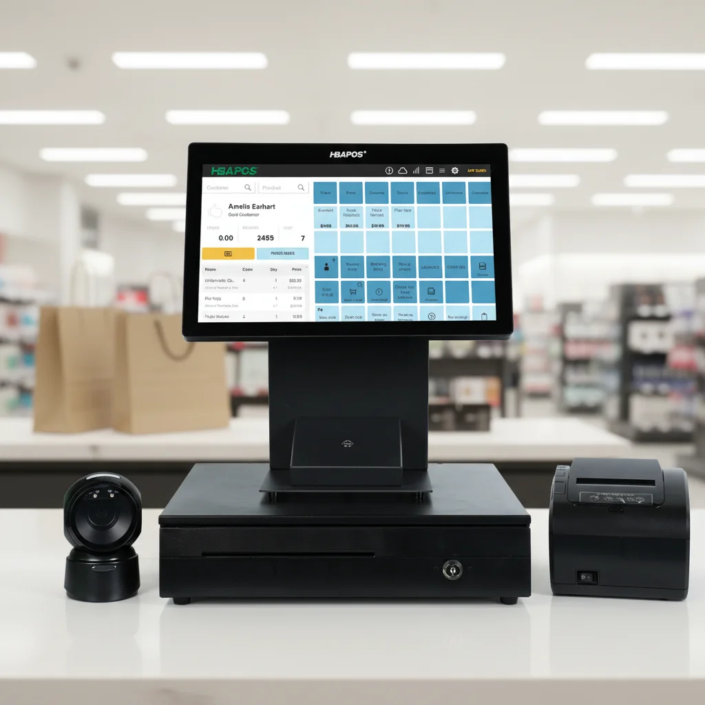 

ATV&UTVHBAPOS Q3T Customized Touch POS System Electronic Cash Register Machine OEM ODM for Restaurant.