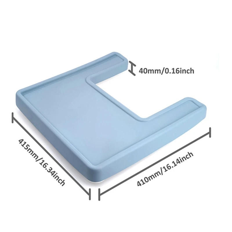 New Coverage BPA Free Silicone Baby Highchair Placemat Heat Resistance Non-slip Eating Table Mat Baby Highchair Feeding Placemat