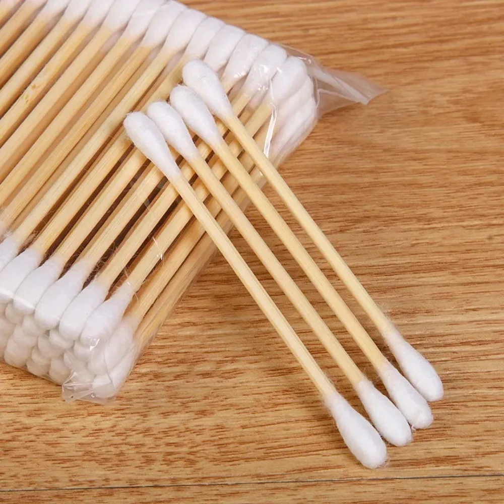 500 Pcs Makeup Nail Tools Personal Pointed Tip Cotton Swabs  Count Double Pointed Cotton Buds Precision Tips with Cotton Swab
