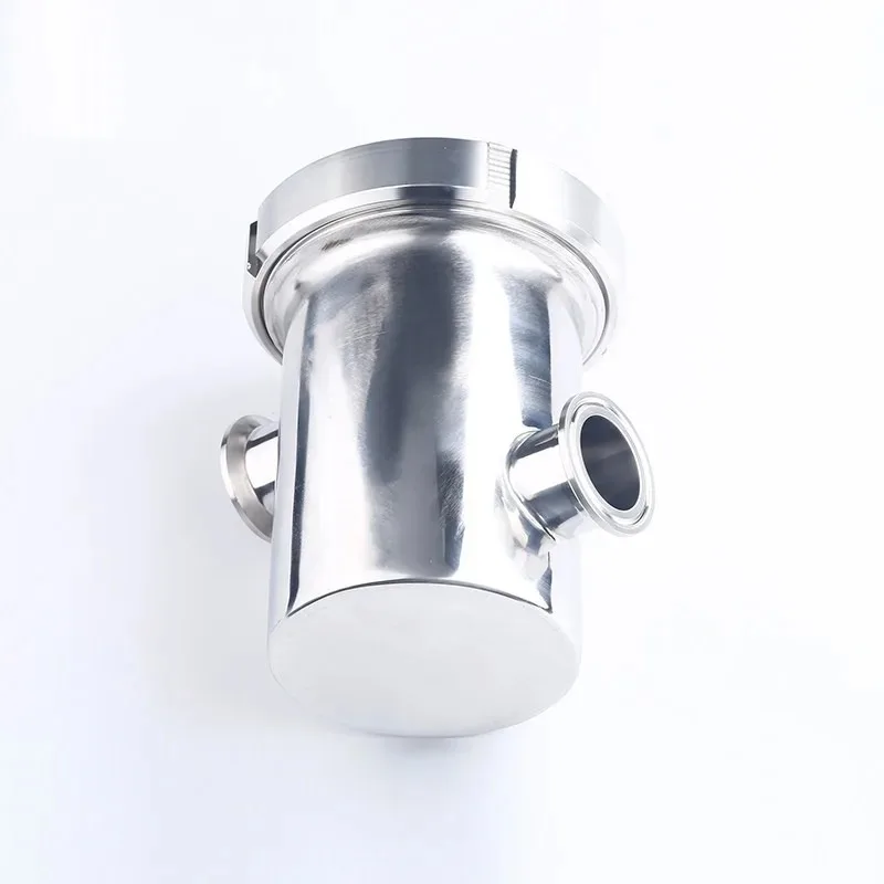 304 Stainless Steel Air Gap Floor Drain Quick Clamp Visible Anti-Backflow Drainage Separator