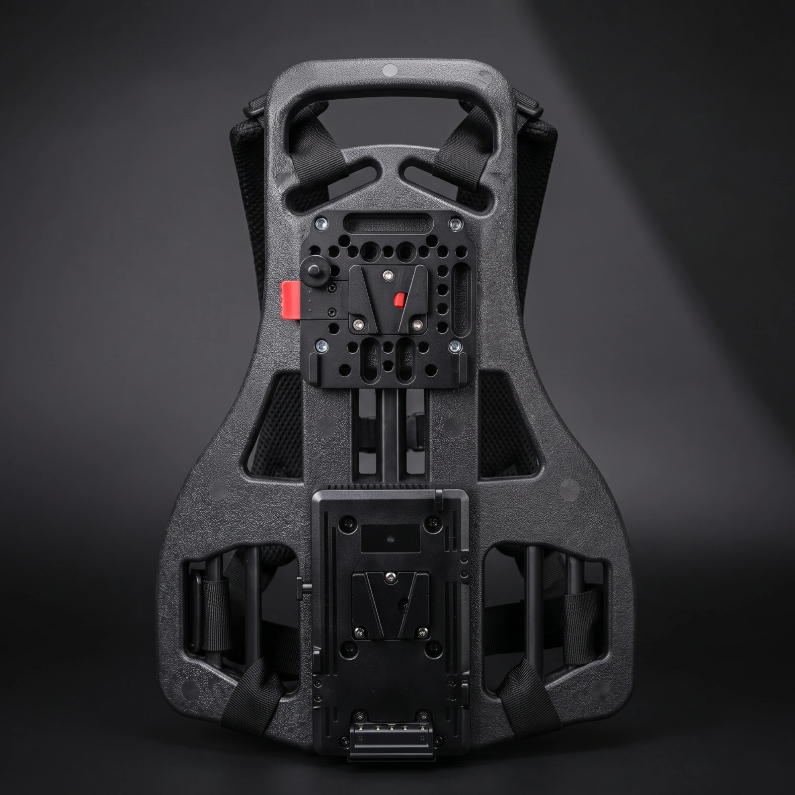 Live-Stream Back Frame Ergonomic Backpack Harness with Mounting Plates Backpack Camera Mount Modular Camera Back Mount Rigid