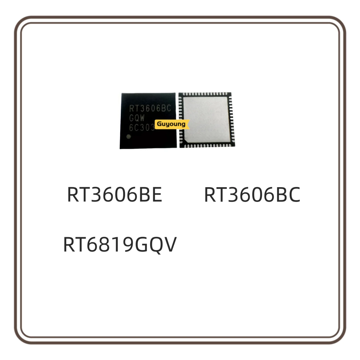 

1PCS RT3606BEGQW RT3606BE RT3606BCGQW RT3606BC RT6819GQV QFN CHIP