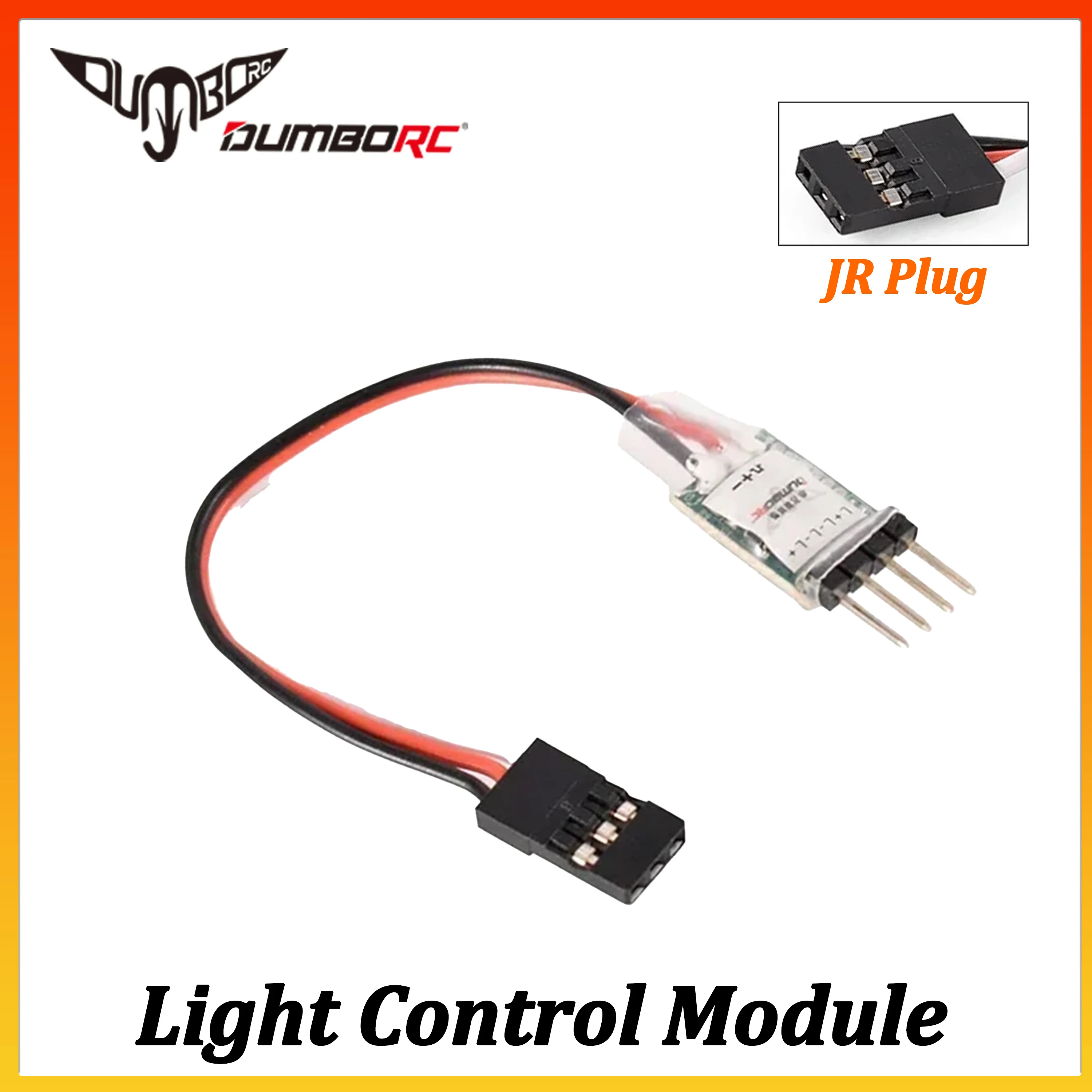 DUMBORC 3CH Light Controller Module LED Lamp Switch Panel System Turn on / Off JR Plug for RC Mini Car Truck Boat Plane Parts