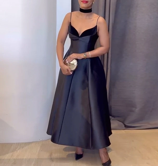 Damesjurk Sexy rugloze strapless fluwelen stiksels Dik satijnen korset Halter Vakantie Bruiloft A-lijn geplooide midi lange jurk