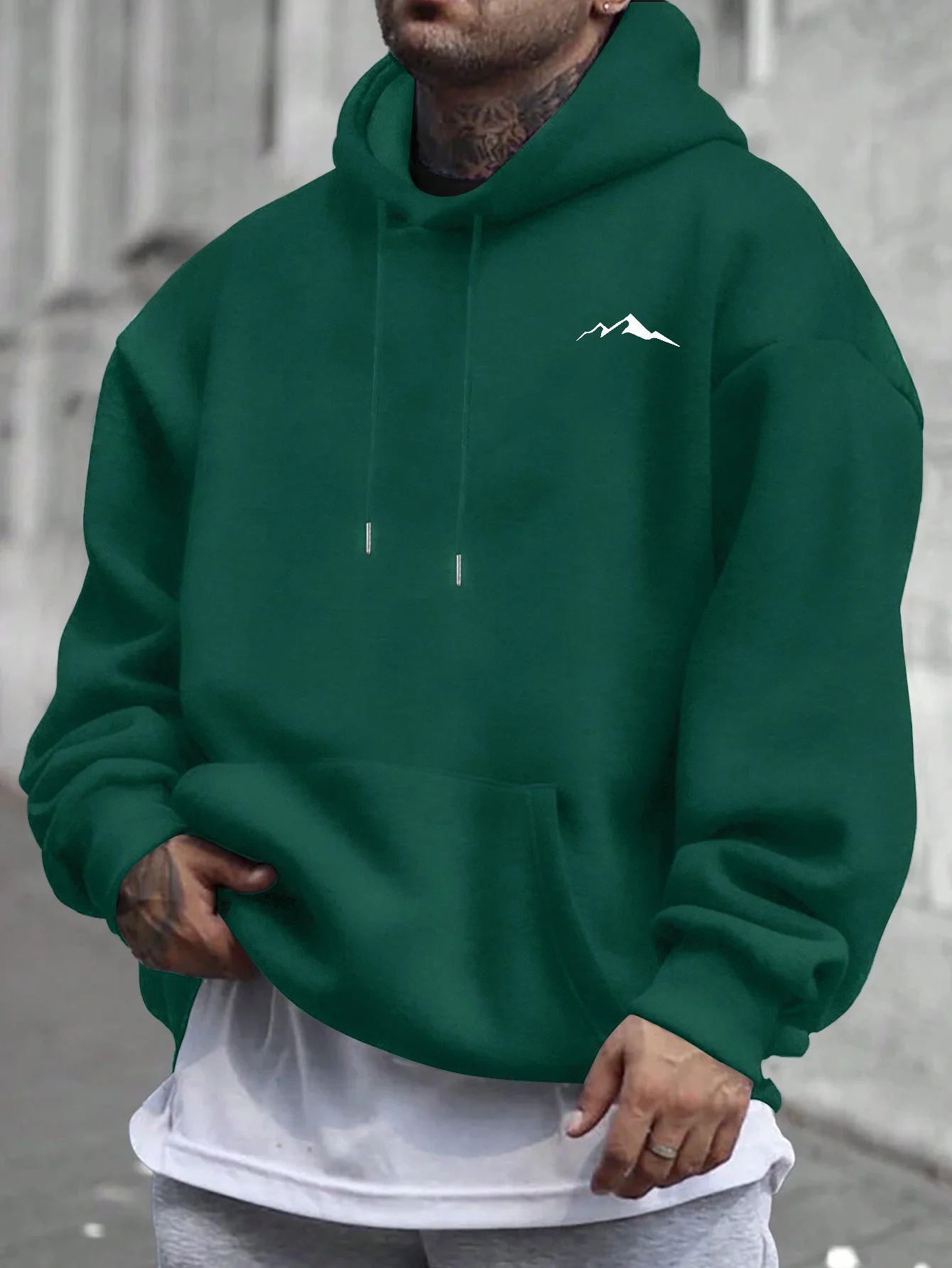 New New Men's Fashion Trend Printed Pattern Hoodie Loose Casual Hip Hop Street Character Cotton Printed Hoodie Men's Sweatshirt