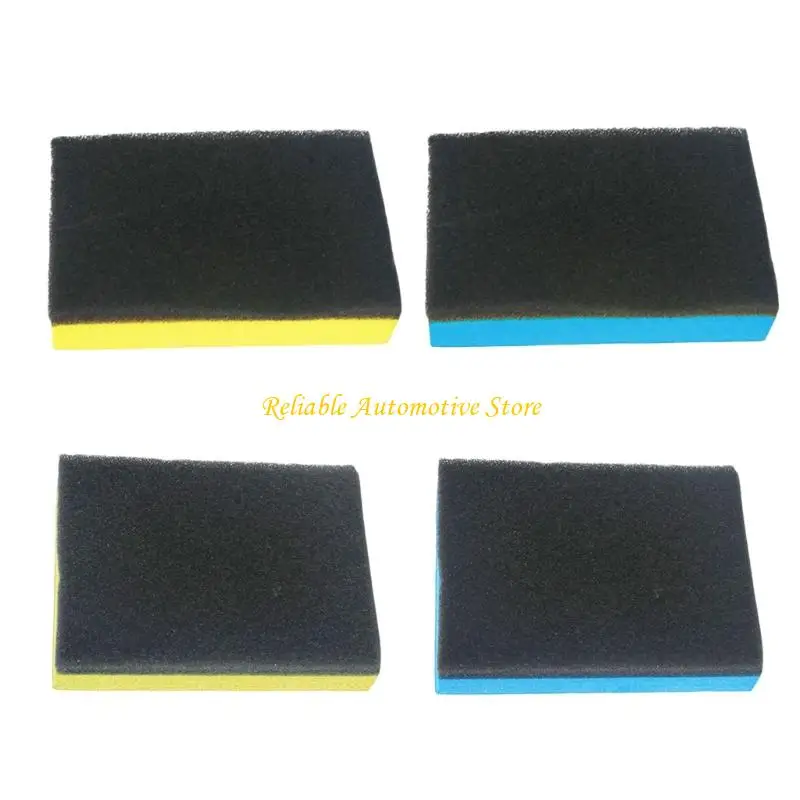 M68B 2pcs Vehicle Waxing Pad Sponges Automotive Detailing Accessories Car Ceramic Coating Applicator Sponge Block Universal