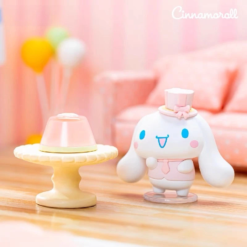 Sanrio dessert gift blind box trendy toy figure table ornament doll cute girl exquisite birthday gift cinnamoroll