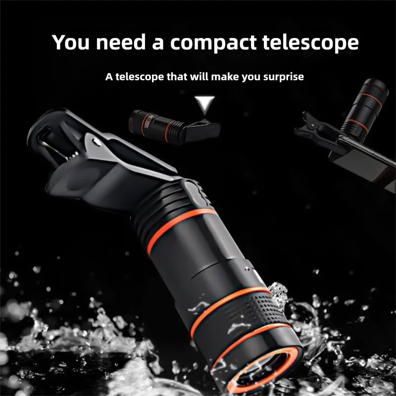 

12X18 Mobile Phone Telescope Adjustable Telescope for Binoculars Monoculars & Microscopes HD Zoom for Outdoor Camera Photography