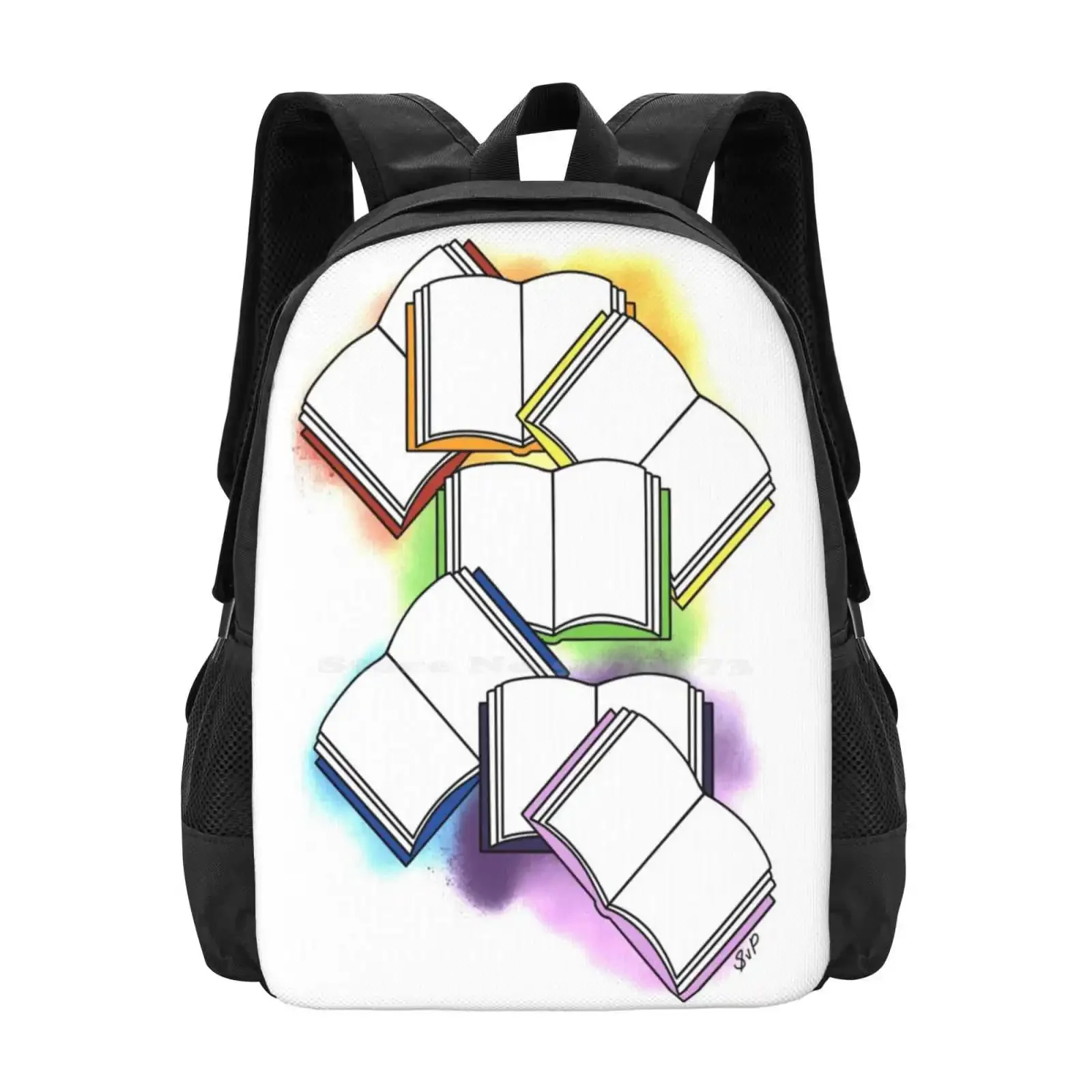 

Радужные книги (цветный брызг) Рюкзак с рисунком Школьные сумки Радуга Регенбоген интеллер Buch Lgbtq Pride Books