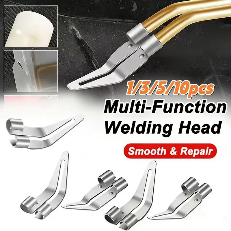 1/3/5/10pcs Stainless Steel Smooth Tip Head Welding Tools for Plastic & Metal Repair,Car Bumper Welding,Iron Welding Smooth Tool