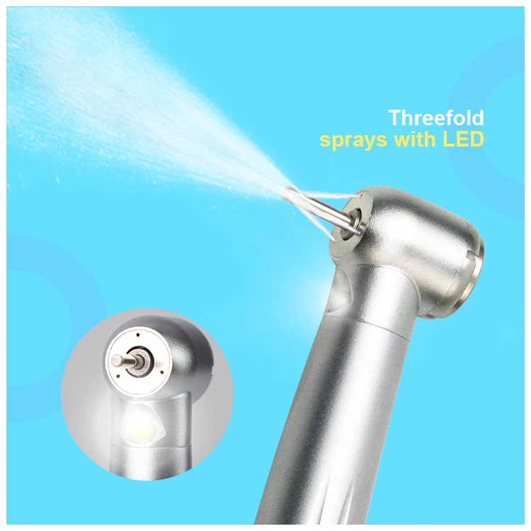 

handpiece dental threefold water sprays high speed 4 holes air turbine dental handpiece