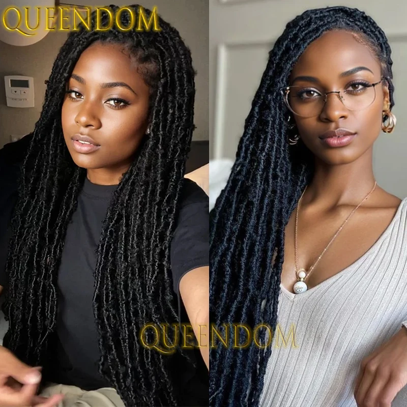 40 Inch Super Long Synthetic Braid Wig Full Lace Crochet Box Braided Goddess Wig Knotless Butterfly Locs Twist Plaits Braids Wig