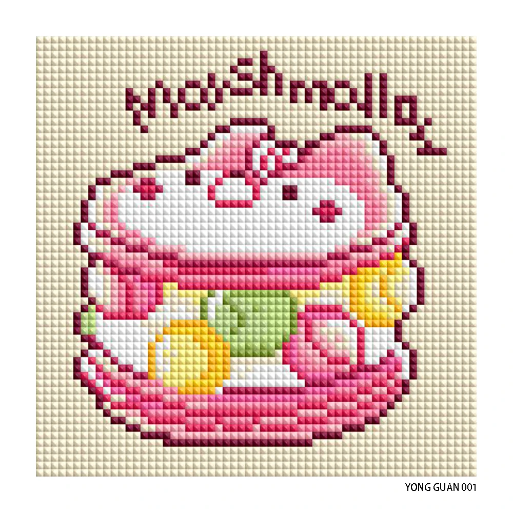 HOMFUN New Diamond Painting "Cute Dessert Cake" Full Square Drill Diy 5d Diamond Embroidery Picture Rhinestone Art - view 5