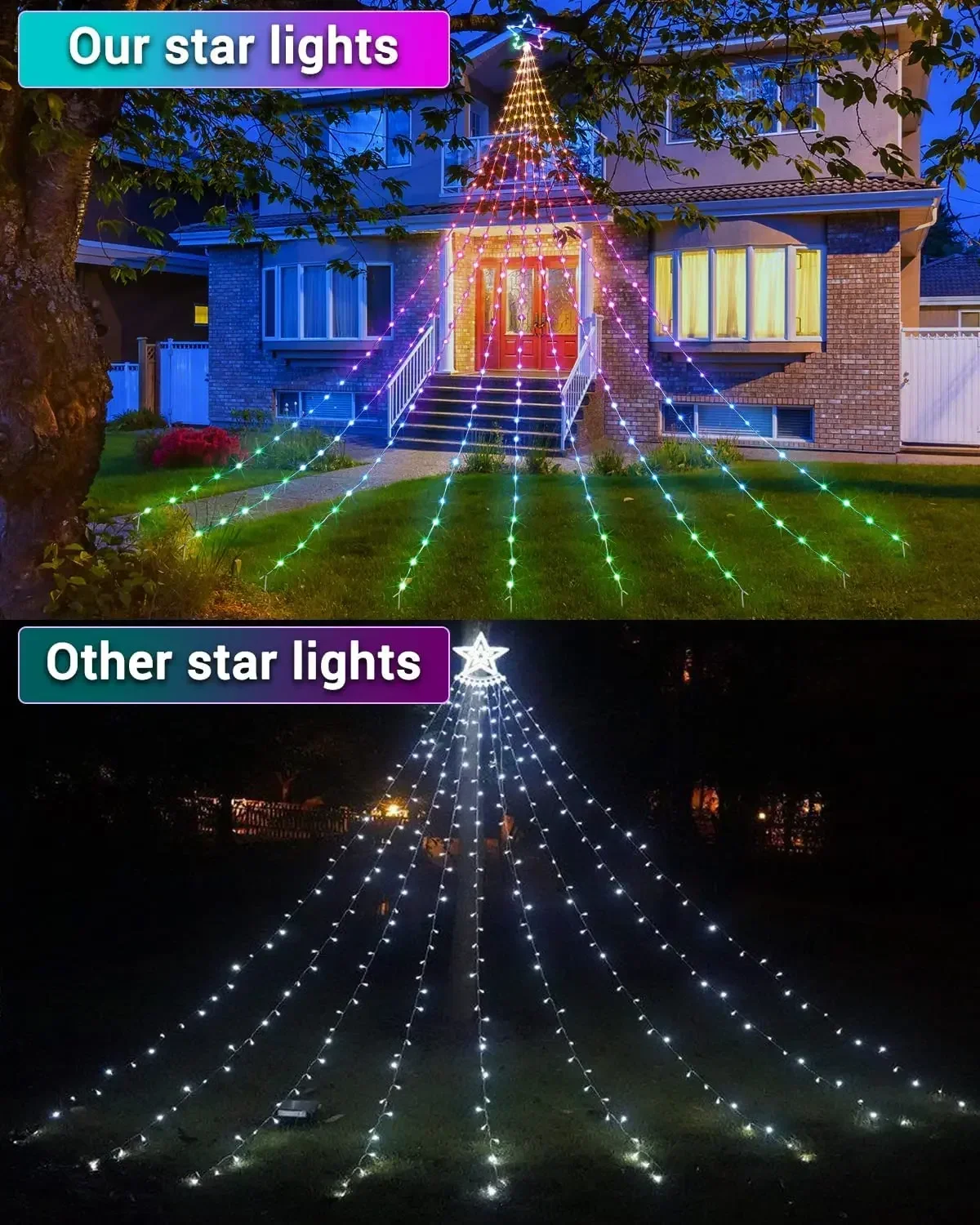 Imagem -06 - Smart Led String Lights com Controle Remoto App Usb Fairy Star Light para o Natal Quarto Interior Exterior Xmas Tree Decor