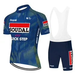 2023 quick step Cycling jersey suit bike jerseys Cycle clothes Breathable mtb bycicle cycling bib shorts Set maillot ciclismo