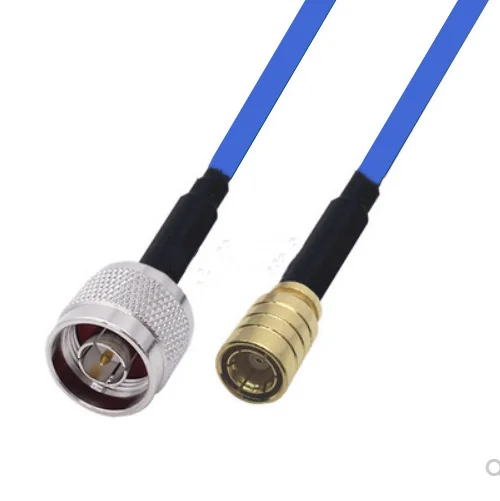 Smb fêmea jack para n macho conector trança jumper rg141/rg402 cabo 50 ohm