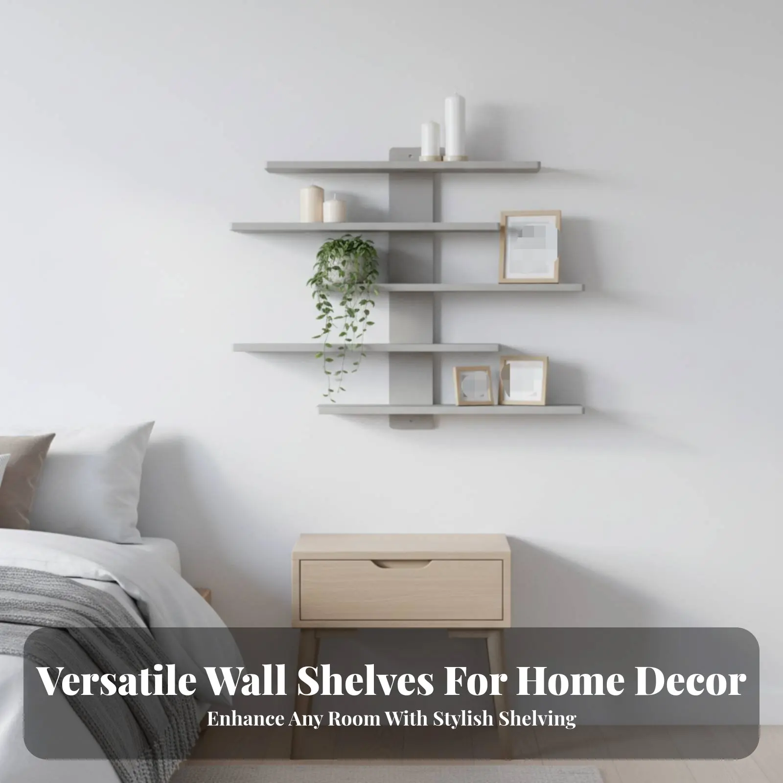 Wooden Figurine Display Rack Space Saving Layered Doll Display Shelf Multi-Tier Wall Shelf Natural Wood Decorative for Hobbyists