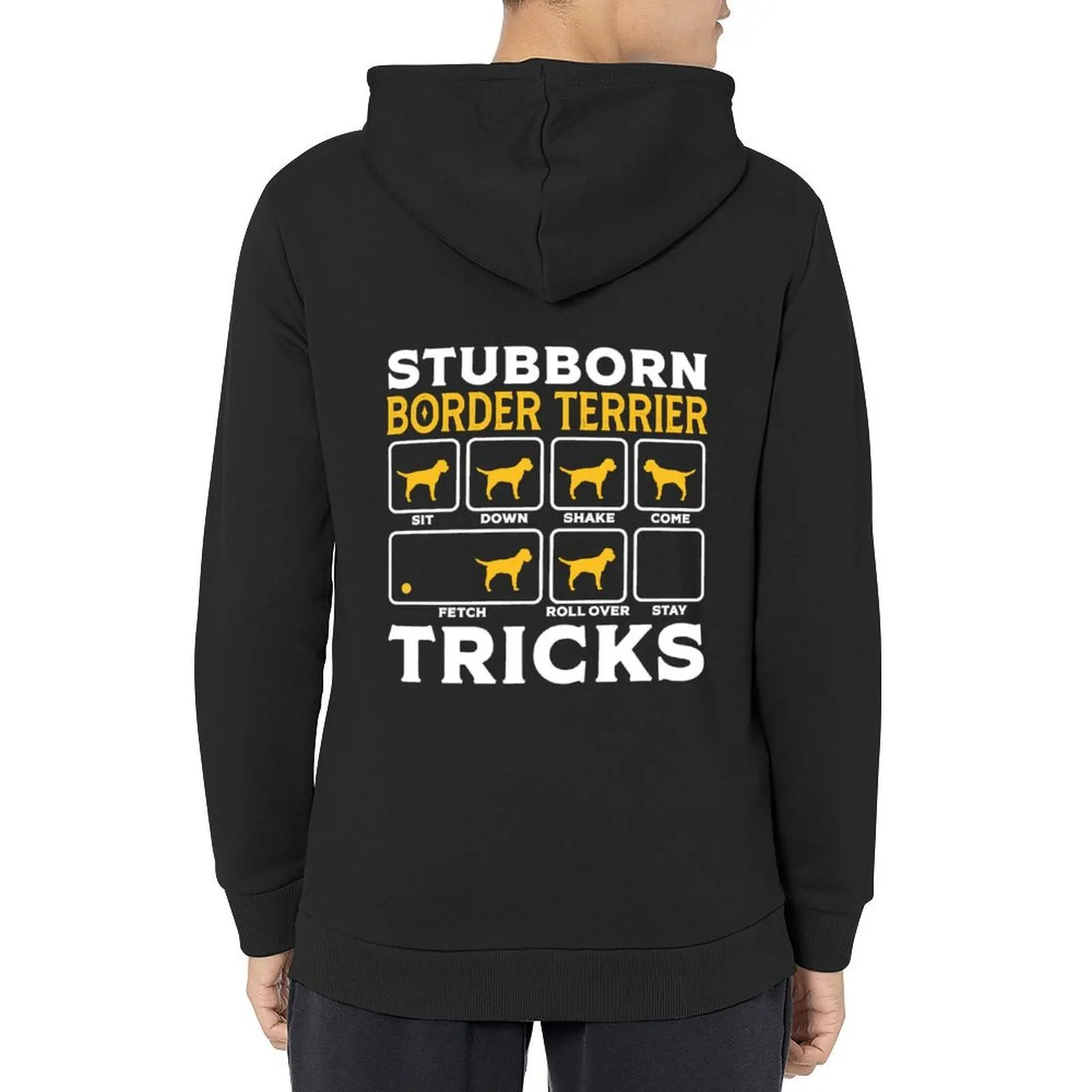 

Border terrier Dad Mom Owner Shirt, Stubborn Border terrier Tricks Dog Hoodie korean autumn clothes fashion men pullover hoodies