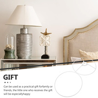 Wire Lamp Cover 25cm Shade Ring Fitter Metal Ring Support for DIY Lamp Shade Holder Chandelier Lighting Frame Accessories