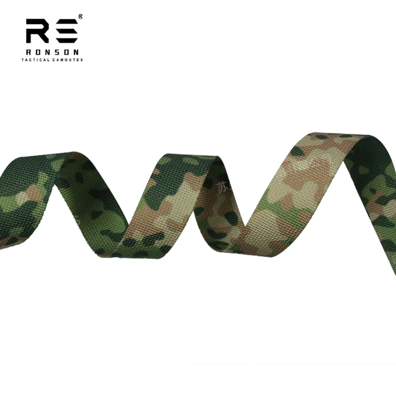 Tactical Strap Webbing NFP 25mm Webbing Camouflage for Outdoor Backpack 25mm Sports Shoes Dog Shoes Printed