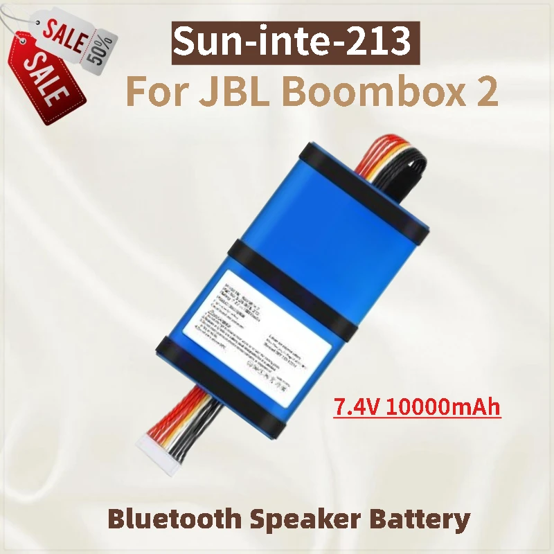 

High Quality Sun-inte-213 Battery 7.4V 10000mAh for JBL Boombox 2 Speaker Brand New Replacement Battery
