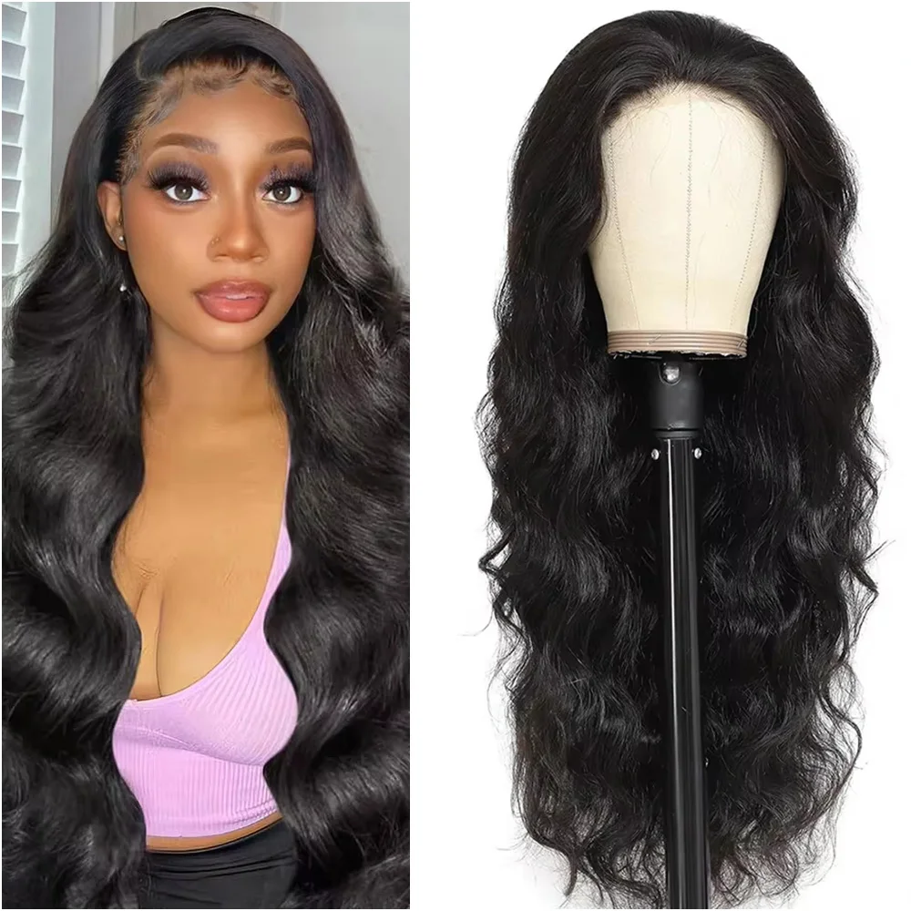 

30 38 Inch 200% Density Frontal Wig For Black Women Brazilian Body Wave Wigs 100%Human Hair 5x5 Glueless Hair 13x6 HD Front Wigs
