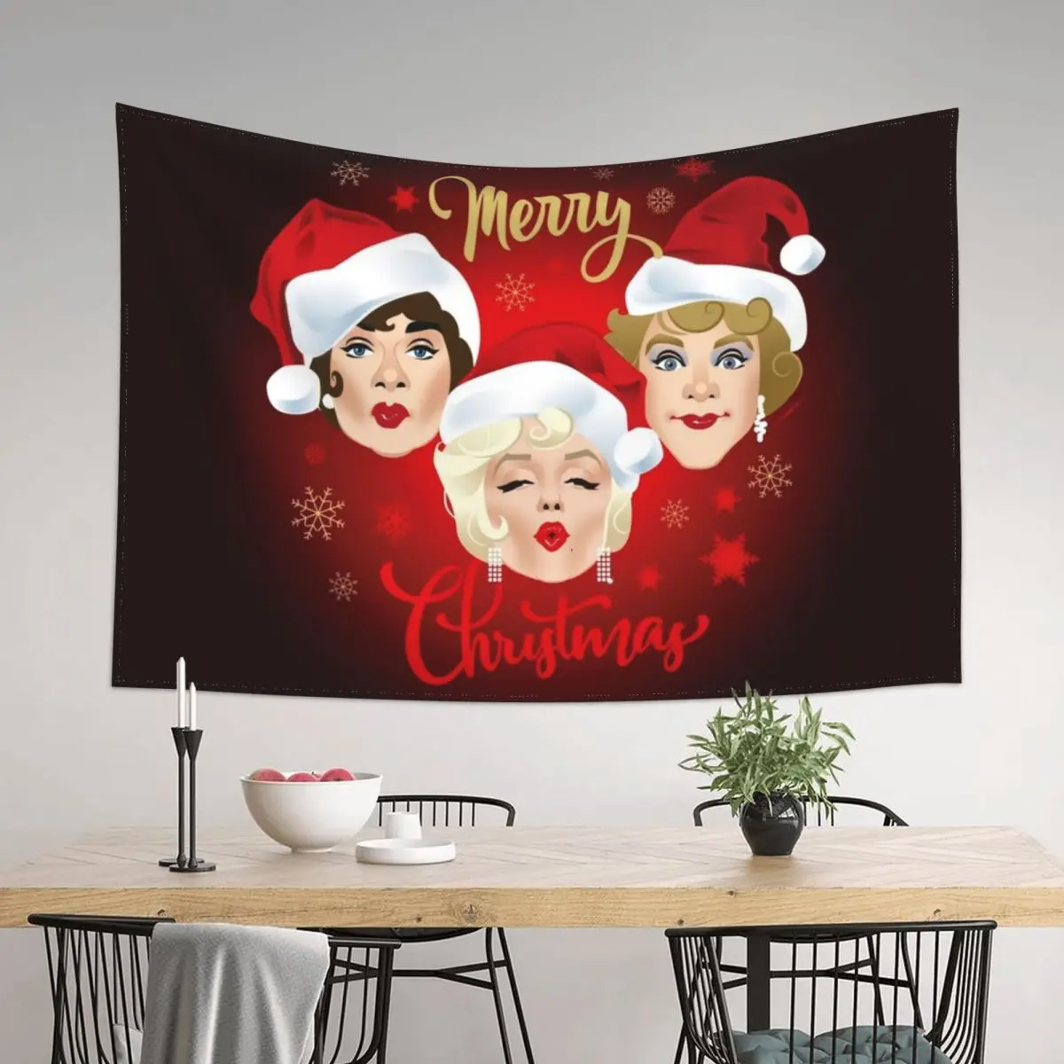 

Some like it merry! Tapestry Aesthetics For Room Decorative Wall Mural Room Decor Cute Tapestry