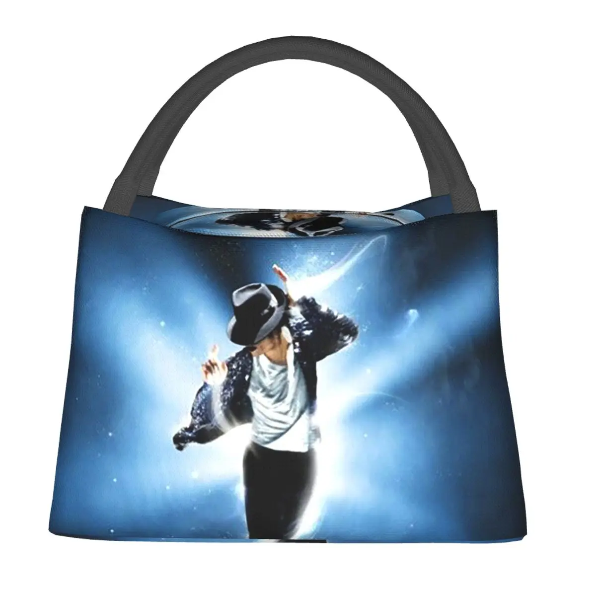 

Изолированная сумка для обеда с изображением Майкла Джексона, музыкантов, певцов и танцоров, для женщин и детей, портативная термосумка для еды.