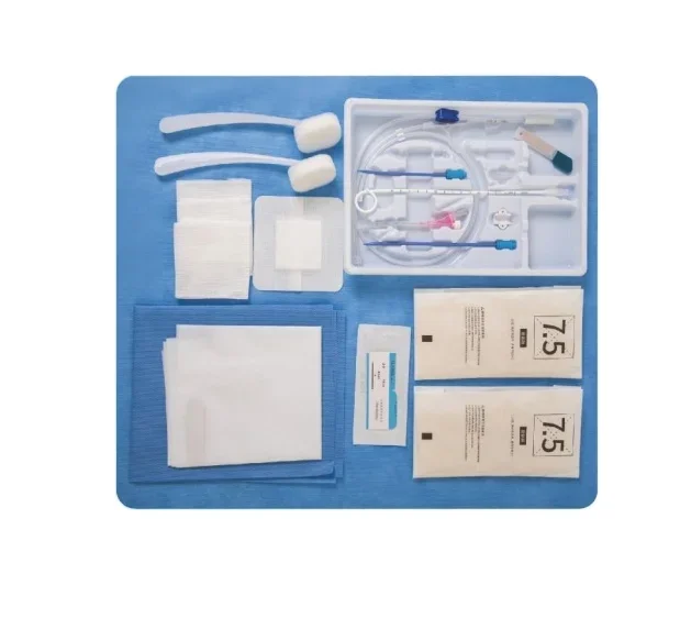 

Disposable surgical gloves drainage catheter kit divergent tube buddy wire wrap cloth sterile drainage catheter set