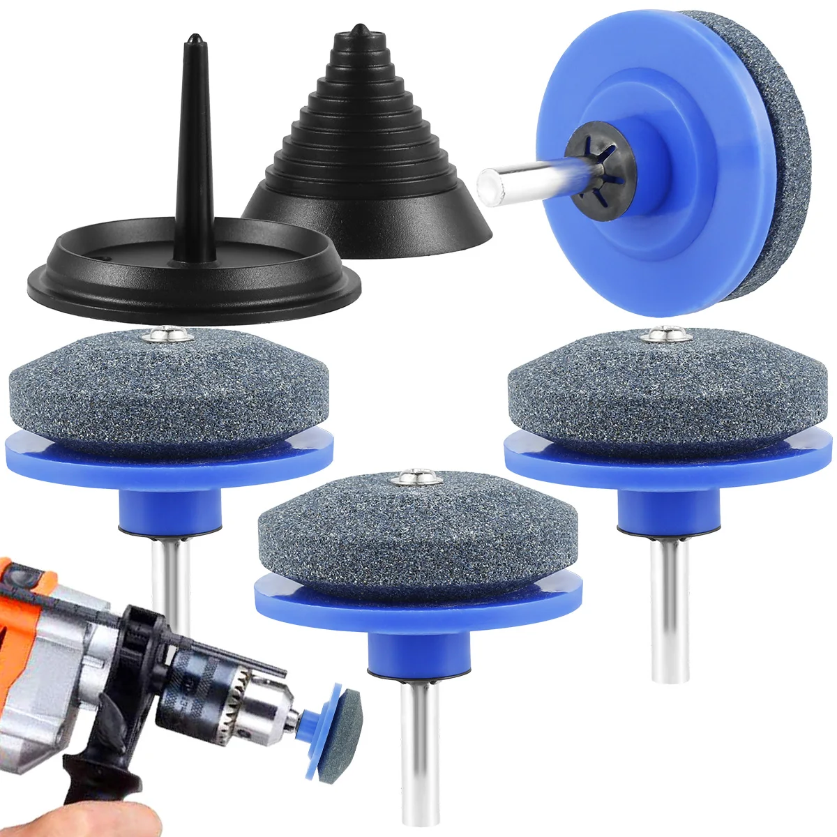 Sharpener Reusable Wear Resistant Grinder Wheel Stone with Blade Balancer Drill for Most Power Drill Hand Drill Accessories