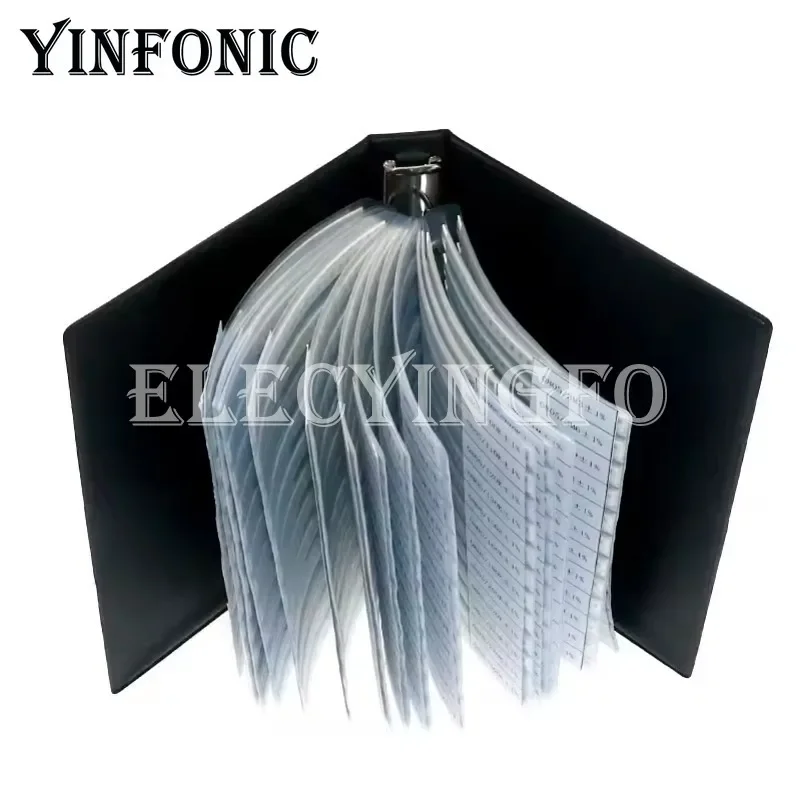 170값*50Pcs 총=8500Pcs 0603 SMD 저항기 샘플 책 1% 1/10W (0R~10M) 칩 저항기 모듬 키트