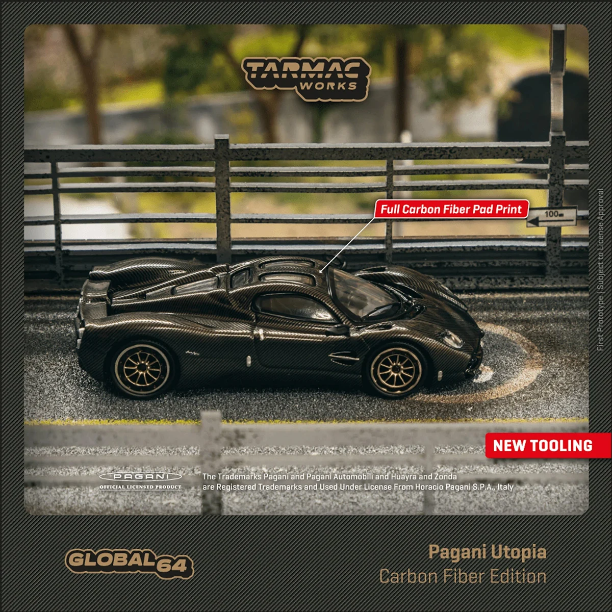 

Tarmac Works T64G-TL055-BCF 1:64 Pagani Utopia Full Carbon Fiber Edition Diecast Model Car In Stock Ready To Ship